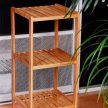 Bambusz fürdőszoba bútor 3 polcos 79x33x33 cm 10013496