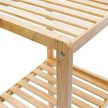 Bambusz fürdőszoba bútor 3 polcos 79x33x33 cm 10013496