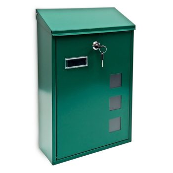 Postaláda 3 ablakos zöld 25x40x10 cm 10017417_53