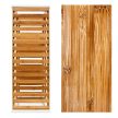 Bambusz-fehér 3 polcos cipőtartó 54,5x70x24,5 cm 10017705
