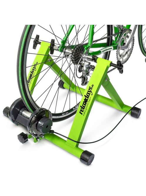Kerékpár edzőgörgő 6 fokozattal zöld 10018322_gn