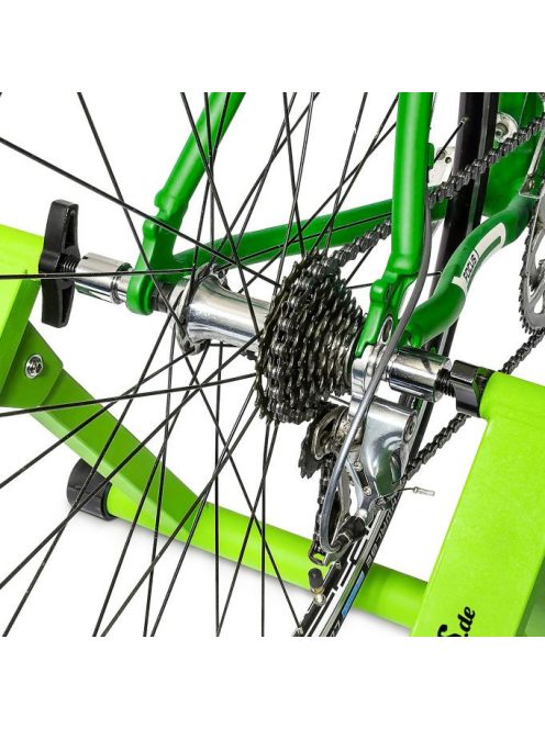 Kerékpár edzőgörgő 6 fokozattal zöld 10018322_gn