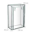 Paradicsomház üvegház hatású fóliasátor PVC 150x100x50 cm 10018888_344