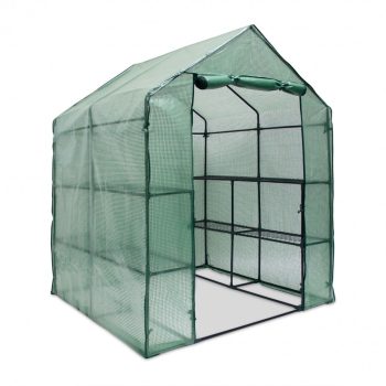   Fóliasátor üvegház polcokkal 135g/m² zöld 195x140x140 cm 10018889