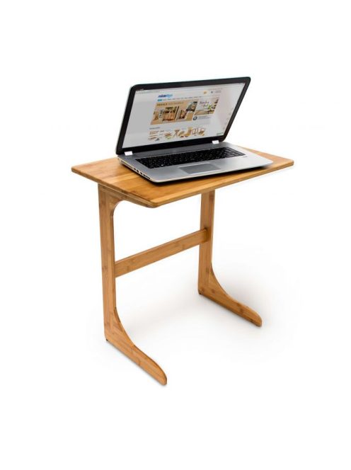 Bambusz számítógépasztal laptopasztal 62,5x60x40 cm 10019022