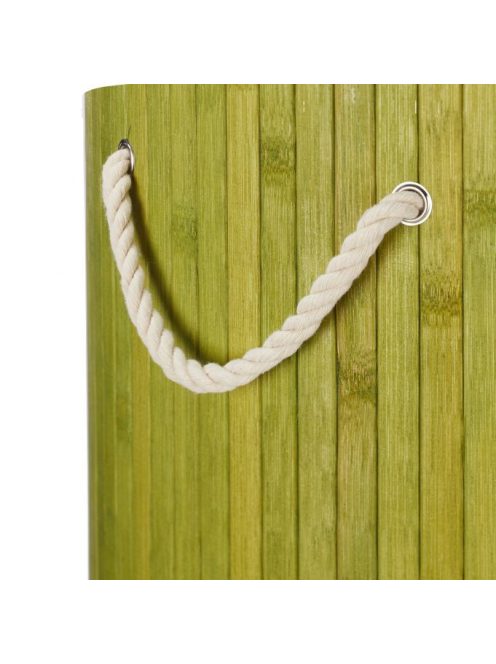 Kör alakú bambusz szennyestartó 70 literes zöld 10019051_gn