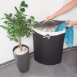 Sarok szennyeskosár bambusz fekete 60 literes 10019052_46