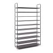 Cipőtartó 50 pár cipőhöz fekete 175,5 x 100 x 29 cm 10019127_sw