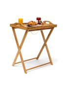 Összecsukható asztal táclával bambusz 63,5 cm 10019136
