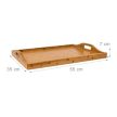 Összecsukható asztal táclával bambusz 63,5 cm 10019136