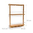 Bambusz polc zuhanyzóba 2 polcos 53x38x15,5 cm 10019190