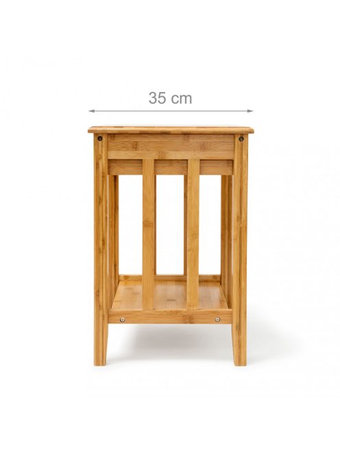 Bambusz telefonasztal kisasztal fiókkal 51,5x40,5x30,5 cm 10019197
