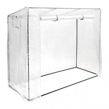   XL Paradicsom üvegház ferde tetővel 1,6 m² fóliasátor 160x200x80 cm 10020036