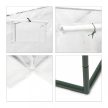 XL Paradicsom üvegház ferde tetővel 1,6 m² fóliasátor 160x200x80 cm 10020036