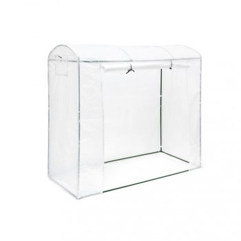   XL Paradicsom üvegház kerekített tetővel 1,6 m² fóliasátor 170x200x80 cm 10020037