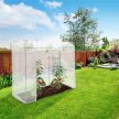XL Paradicsom üvegház kerekített tetővel 1,6 m² fóliasátor 170x200x80 cm 10020037