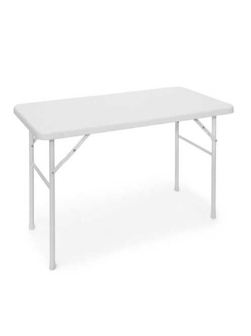 BASTIAN Összecsukható kerti asztal fehér téglalap alakú 10020057_ws_rec