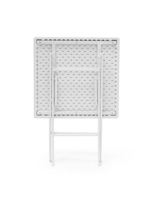 BASTIAN Összecsukható kerti asztal fehér négyzet alakú 10020057_ws_sq