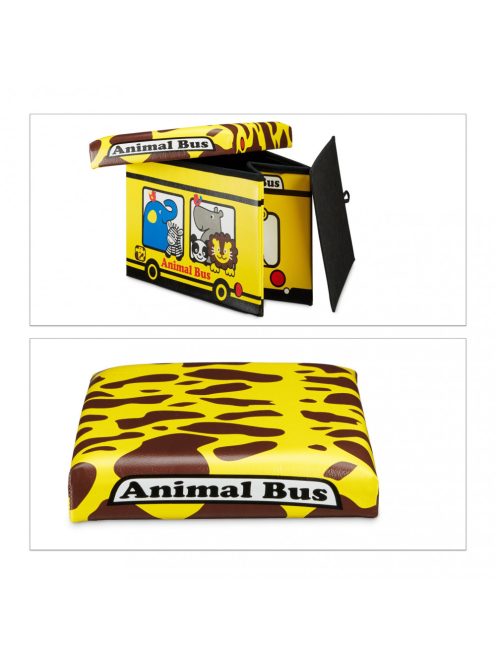 Állatok busz összecsukható játéktároló 32x48x32 cm 10020376_ani