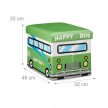 Happy bus összecsukható játéktároló 32x48x32 cm 10020376_hap