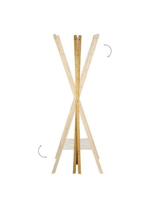 Ruhaállvány bambusz 164x50x57,5 ​​cm 10020477