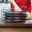 Pizzatálca 4 db-os készlet állvánnyal 10020495