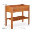 Modern emelt magaságyás polccal fenyőfa 80x88x43,5 cm 10020744