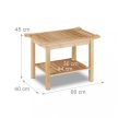 Bambusz fürdőszobai pad 45x66x40 cm 10020949
