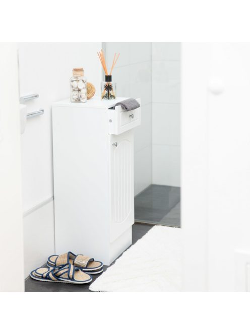 Molly ajtós fürdőszoba szekrény fiókkal fehér 80x30,5x30,5 cm 10020969