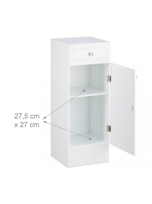 Molly ajtós fürdőszoba szekrény fiókkal fehér 80x30,5x30,5 cm 10020969