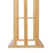 Modern 3 ágú eltolt törölközötartó bambusz rozsdamentes acél 84x48x26 cm 10020983