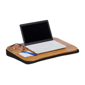 Bambusz Laptop párna 7,5x51x37 cm natúr-fekete 10021548