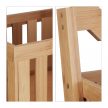 Bambusz fürdőszobai polc 3 kosárral 77x23x20 cm 10021556