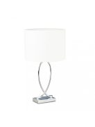 Ezüst asztali lámpa fehér ernyővel 51 cm 10022850