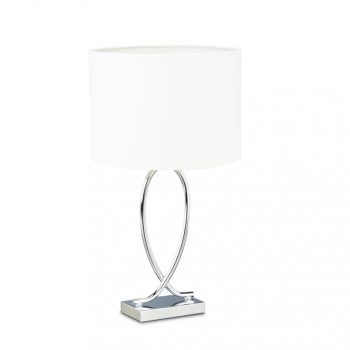 Elegáns asztali lámpa fehér-ezüst 51 cm 10022850