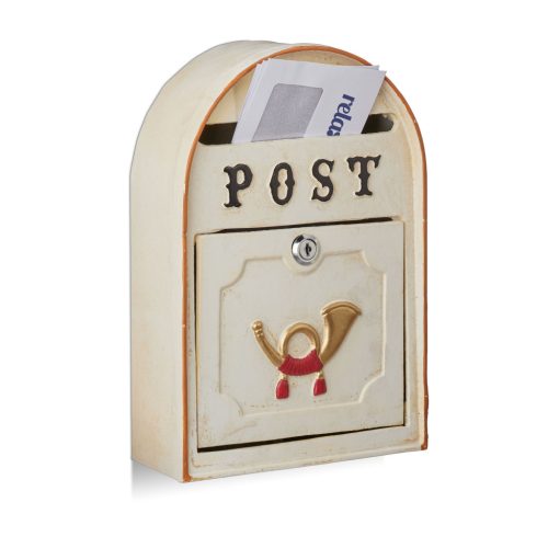 Antik postaláda dombornyomott postakürt mintával 10022929