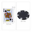 Professzionális pókerkészlet pókertáska 300 zsetonnal 10023519
