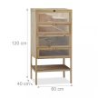Hörcsögketrec 3 szintes natúr fa 120x60x40 cm 10023712