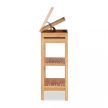 Bambusz polc polcokkal és felső tárolóval 76,5x46x29,5 cm 10024186