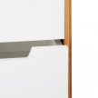 Fiókos zsúrkocsi natúr bambusz -fehér MDF 69x30x30 cm 10024233