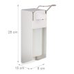 Fali szappanadagoló 500 ml fehér - ezüst 10024242