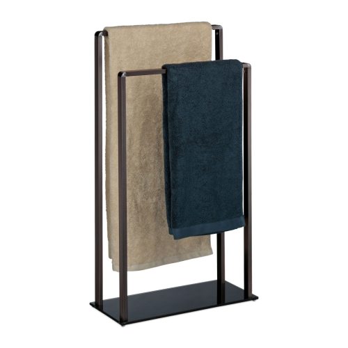 Szabadon álló törölközőtartó 2 rúddal 80x45x20 cm 10024540