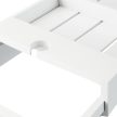 Bambusz kihúzható fürdőkád polc fehér 10024665