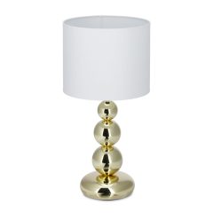 Modern asztali lámpa arany-fehér 50 cm 10024789