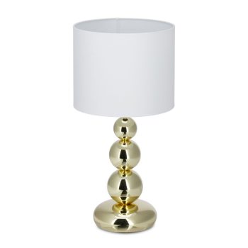 Modern asztali lámpa arany-fehér 50 cm 10024789