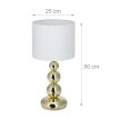 Modern asztali lámpa arany-fehér 50 cm 10024789