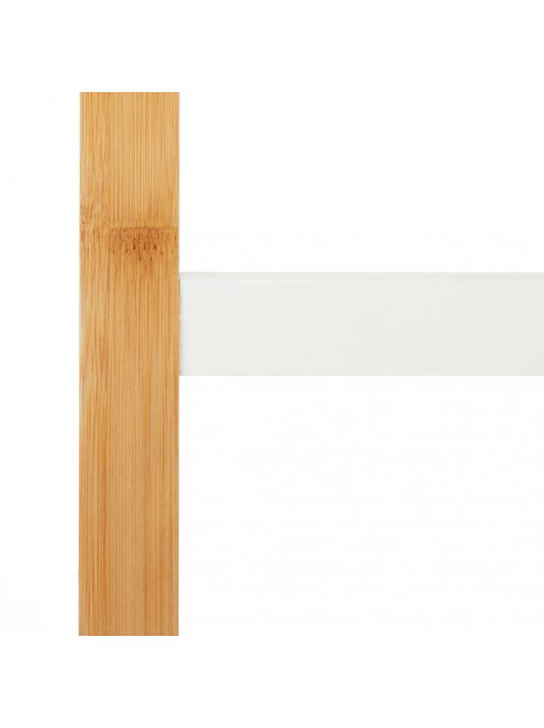Törülközőtartó bambusz natúr-fehér 103x41x28 cm 10024981