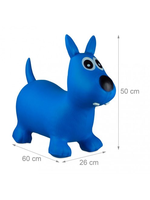 Ugráló állatka kék kutya felfújható 10024990_bl