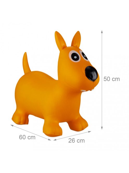 Ugráló állatka sárga kutya felfújható 10024990_gl
