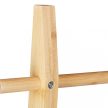 Összecsukható bambusz törölközőtartó 3 polccal 3 karral fehér-natúr 150x50x30 cm 10025002